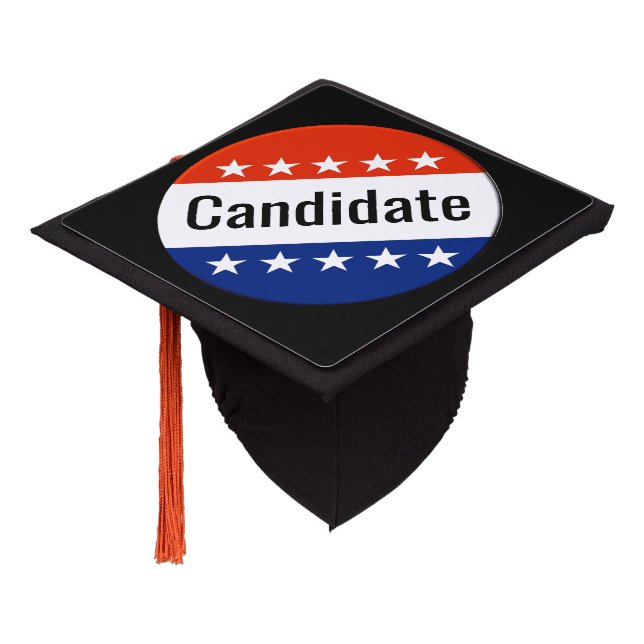 Custom Candidate Campaign 2024 Election Graduation Cap Topper (Angled)