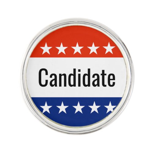 Custom Candidate Campaign 2024 Election Lapel Pin