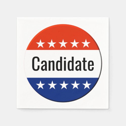 Custom Candidate Campaign 2024 Election Paper Napkins