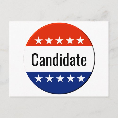 Custom Candidate Campaign 2024 Election Postcard