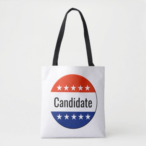 Custom Candidate Campaign 2024 Election Tote Bag