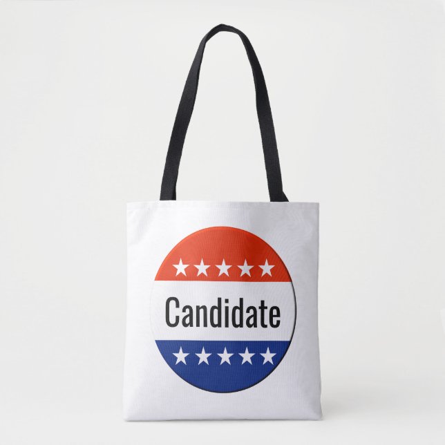 Custom Candidate Campaign 2026 Election Tote Bag (Front)