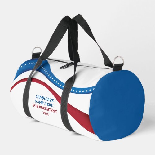 Custom Candidate for President 2024 Election Duffle Bag