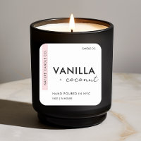 Custom Candle Label Sticker
