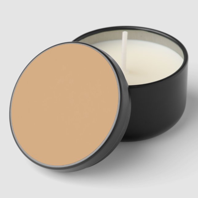Custom Candle Lid – Warm Sand Design Mini Candle Favors (Corner)