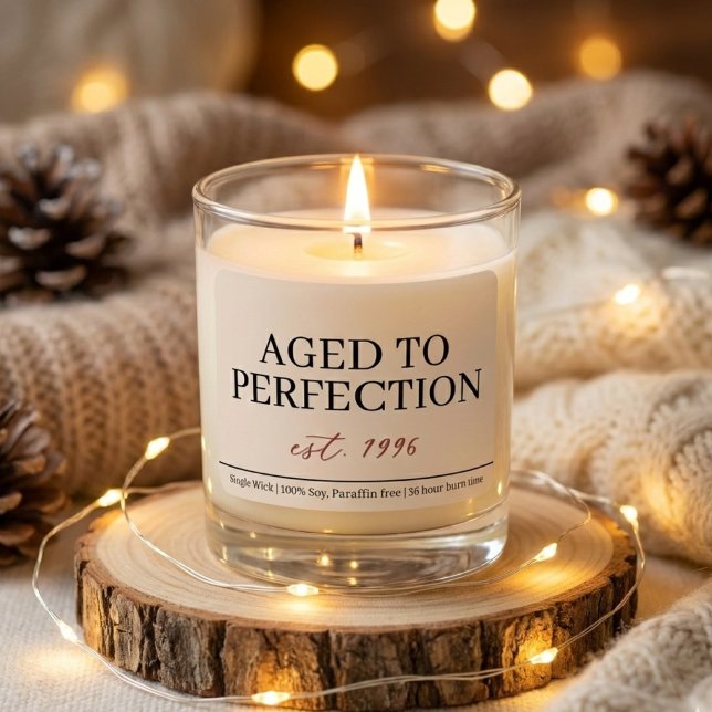 Custom Candle Milestone Birthday Gift for Wife (birthday candle gift for her, mom, dad or wife, candle birthday gift for friend or coworkers,)