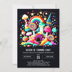 Custom Candyland Birthday Invitation