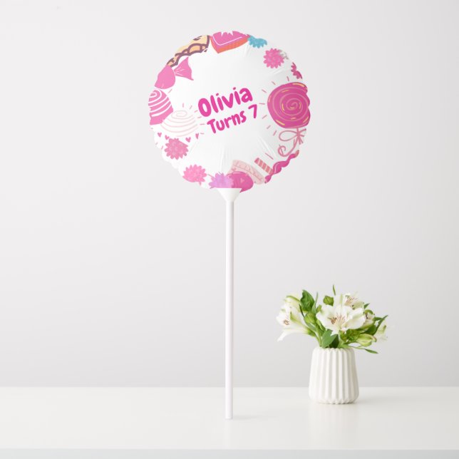 Custom Candyland Duck Birthday Balloon (In SItu)