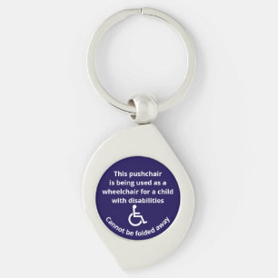 Custom Cannot Be Folded Away Stroller Wheelchair Keychain