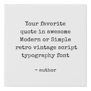 Custom Canvas Quotes Print - Affordable 10" X 10" 