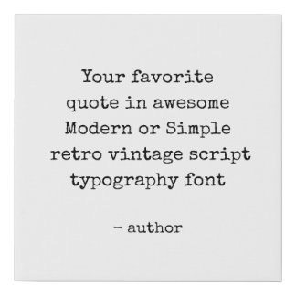 Custom Canvas Quotes Print - Affordable 10" X 10"