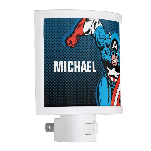 Custom Captain America Run Night Light (Right)