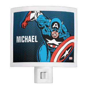 Custom Captain America Run Night Light