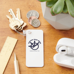 Custom Captain Boat Nautical Gift Keychain