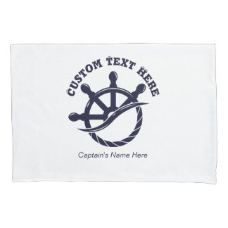 Custom Captain Boat Nautical Gift Pillow Case