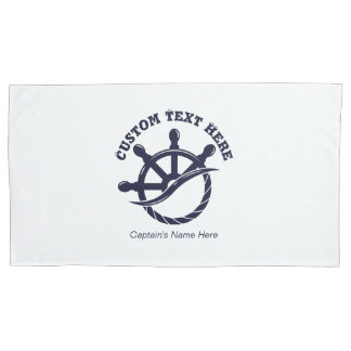 Custom Captain Boat Nautical Gift Pillow Case