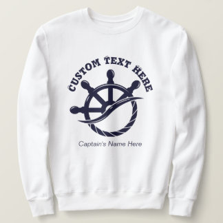 Custom Captain Boat Nautical Gift Sweatshirt