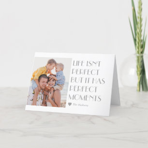 Custom Caption Editable Color Modern Holiday Card