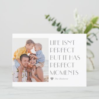 Custom Caption Card Custom Caption Editable Color Modern Holiday Card | Zazzle