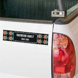 Custom Car accessories patchwork quilt gift ideas Bumper Sticker