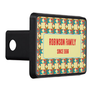Custom Car accessories patchwork quilt gift ideas Hitch Cover