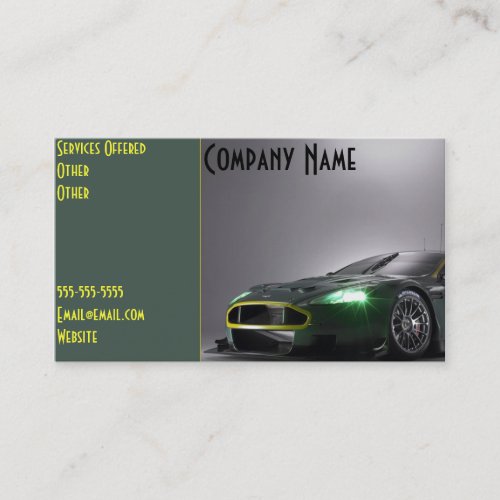 Custom Car Business Card