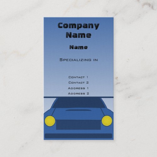 Custom Car Business Card