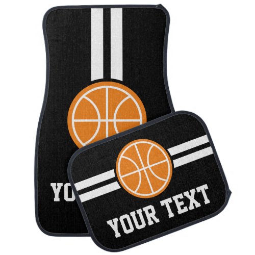 Custom car floor mat set for basketball player