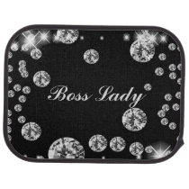 Custom Car Floor Mats - Boss Lady Diamonds Custom Car Floor Mats - Boss Lady Diamonds