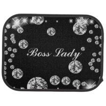 Custom Car Floor Mats - Boss Lady Diamonds