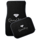 Custom Car Floor Mats - Diamond Queen Name Custom Car Floor Mats - Diamond Queen Name