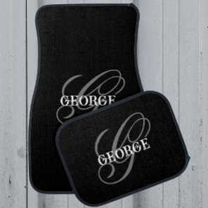 Custom Car Floor Mats Monogram