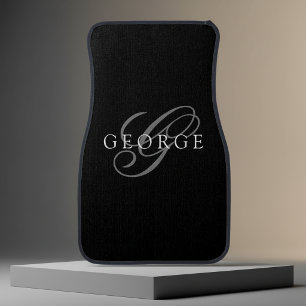 Custom Car Floor Mats Monogram initial Script