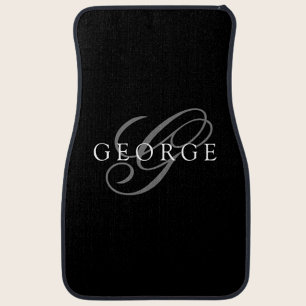 Custom Car Floor Mats Monogram initial Script