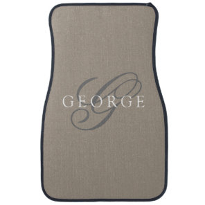 Custom Car Floor Mats Monogram initial Script