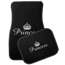 Custom Car Floor Mats - Princess Black Custom Car Floor Mats - Princess Black