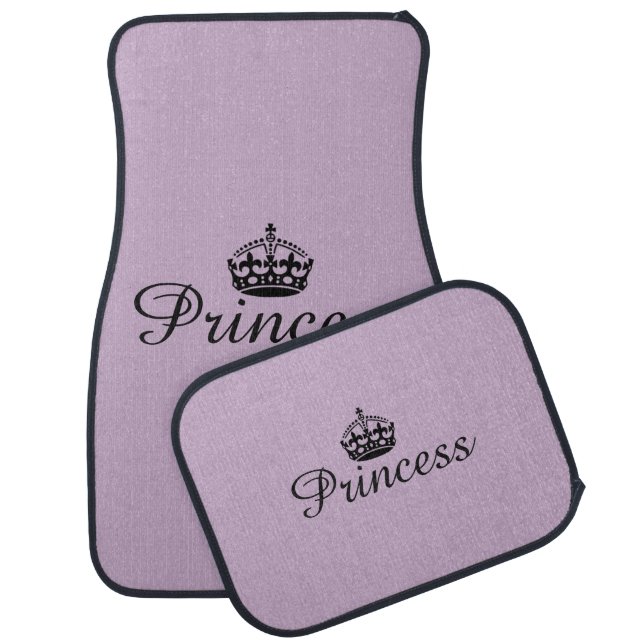 Custom Car Floor Mats - Princess Lavender Purple (Set)