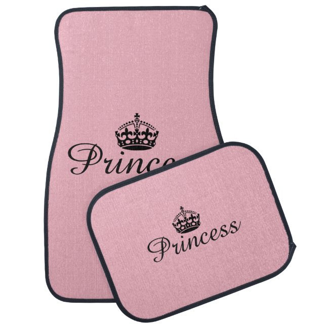 Custom Car Floor Mats - Princess Pink (Set)