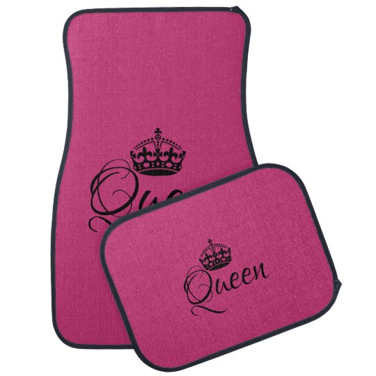 Custom Car Floor Mats Queen Deep Pink