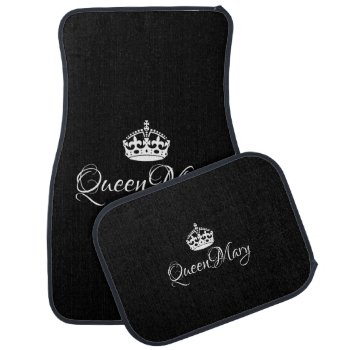 Custom Car Floor Mats - Queen Name by AutoBoys at Zazzle