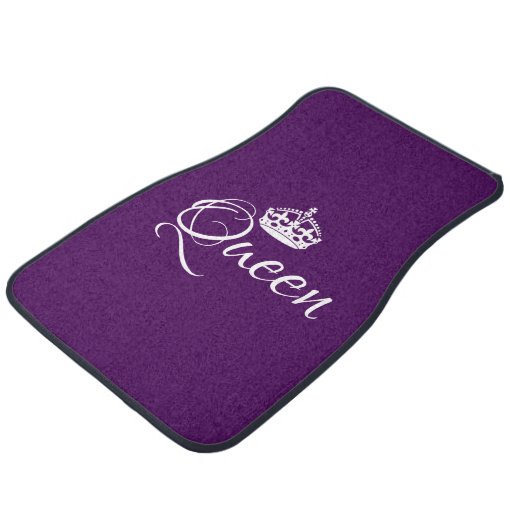 Custom Car Floor Mats Queen Purple Zazzle