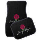 Custom Car Floor Mats - Rose Name Custom Car Floor Mats - Rose Name