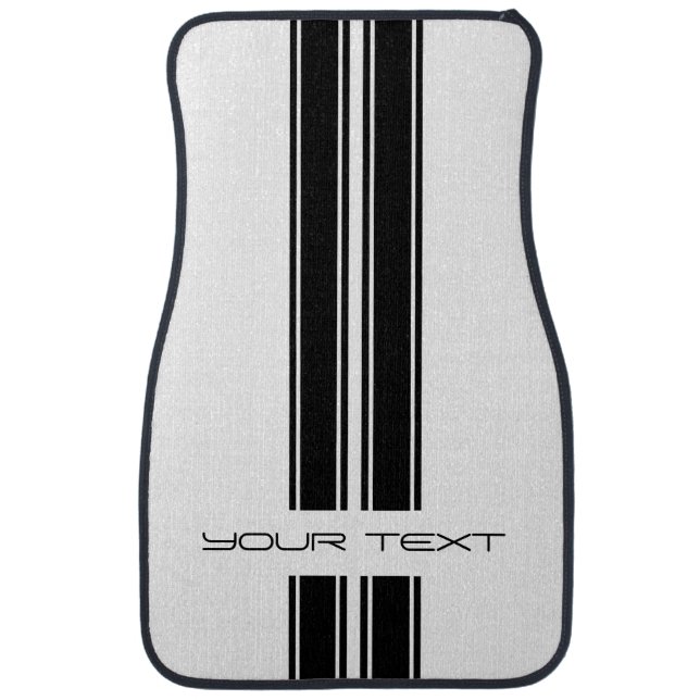 Custom Car Floor Mats - Stripe Type (Front)