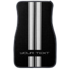 Custom Car Floor Mats - Stripe Type White Custom Car Floor Mats - Stripe Type White