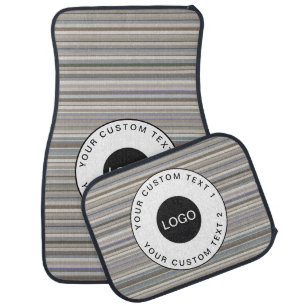 Custom Car Floor Mats with Logo & Simple Text