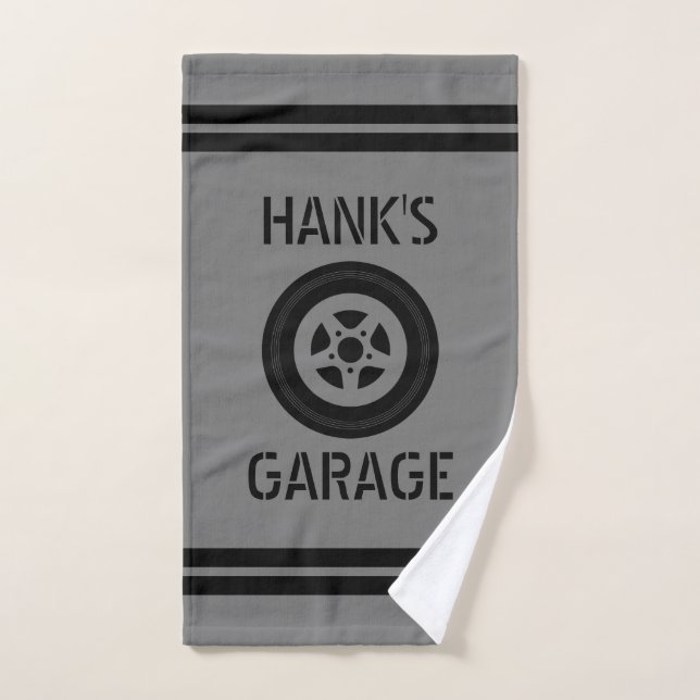 Custom car garage hand towel gift for mechanic (Hand Towel)