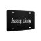 Custom Car License Plate - heavy chevy black