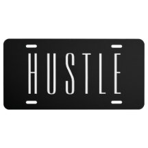 Custom Car License Plate - HUSTLE