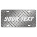 Custom Car License Plate - YOUR TEXT Stamped Steel | Zazzle