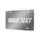 Custom Car License Plate - YOUR TEXT Stamped Steel | Zazzle
